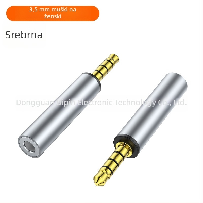 Audio produžni priključak 3,5 mm, muški na ženski, pozlaćeni, za slušalice