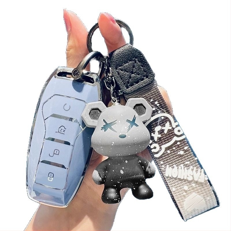 Kućište ključa BYD kompatibilno s Dolphin, Ocean, Leopard, Song Plus, Qin, DM-i, Han EV, Yuan Pro; Materijal TPU; Stil Trend; Personalizacija dostupna