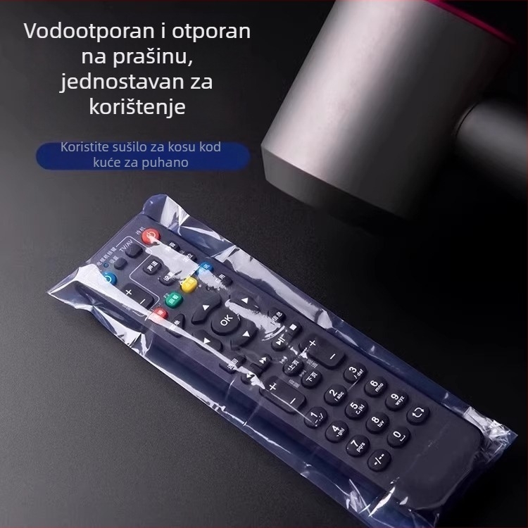 Zaštitni omotač za daljinski upravljač – vodootporan i otporan na prašinu, PVC materijal; glavni dio tkanine POF 50%; moderni minimalistički stil.
