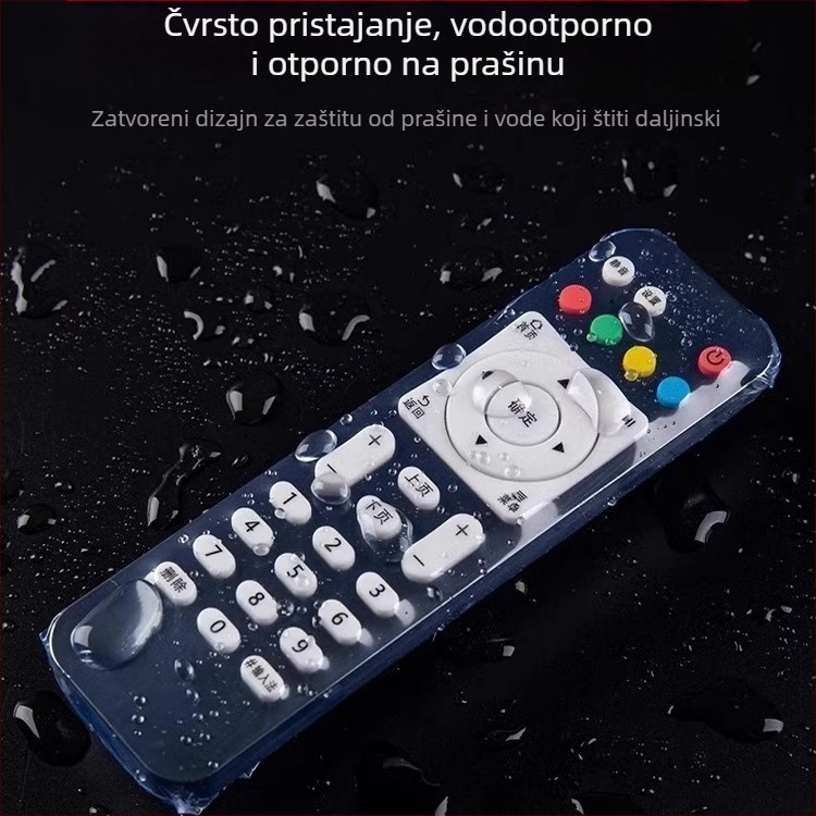 Zaštitni omotač za daljinski upravljač – vodootporan i otporan na prašinu, PVC materijal; glavni dio tkanine POF 50%; moderni minimalistički stil.
