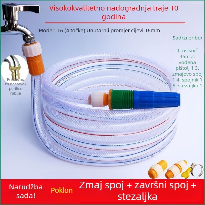 Pistolj za vodu visokog tlaka s držačem za prst, od inženjerskih plastika
