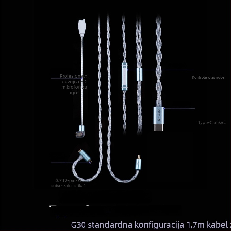 Epz Upgrade Line audio kabel, srebrna prevlaka, za digitalne uređaje