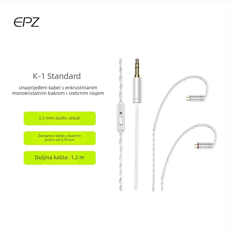 Epz Upgrade Line audio kabel, srebrna prevlaka, za digitalne uređaje