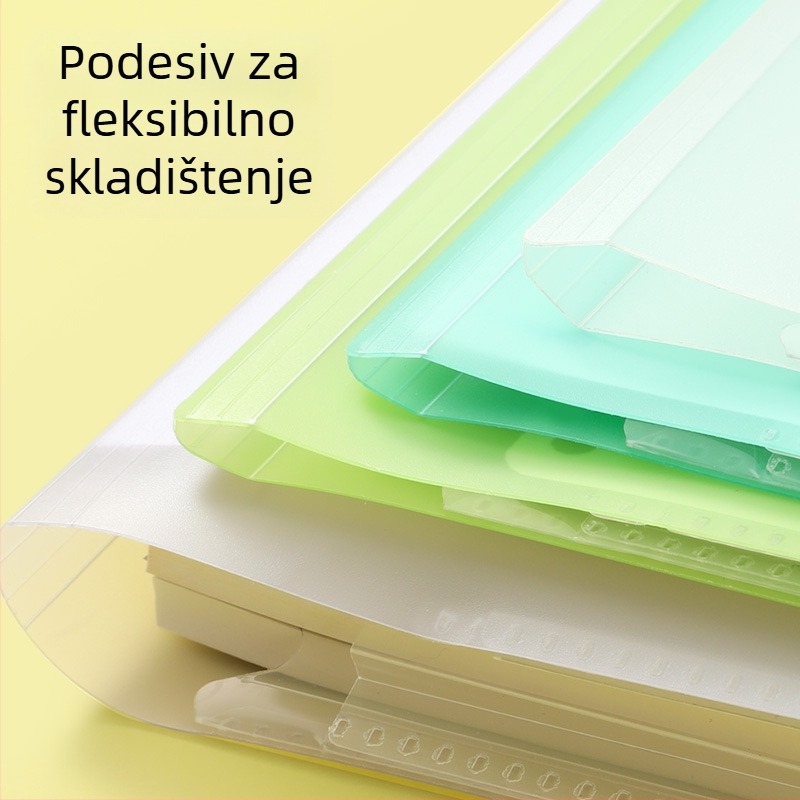 Kokuyo FU810 Višestruka fascikla, Plastični organizator dokumenata, Kompatibilan sa A3 papirom