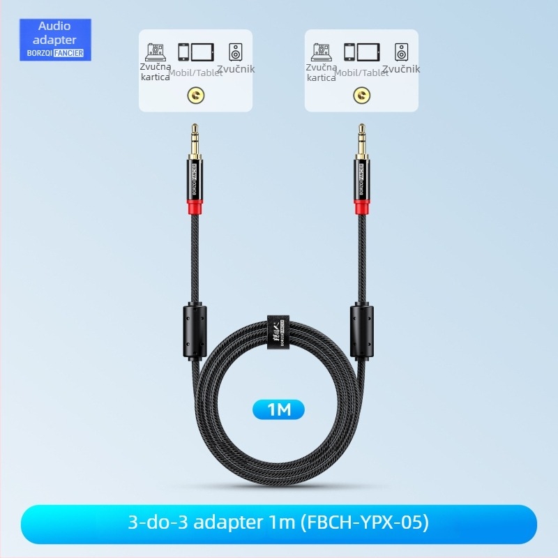 Wolfhound FBCH-YPX audiophile pleteni audio kabel za digitalne uređaje, zlatni konektori, OFC bakreni vodiči, ROHS certificirano