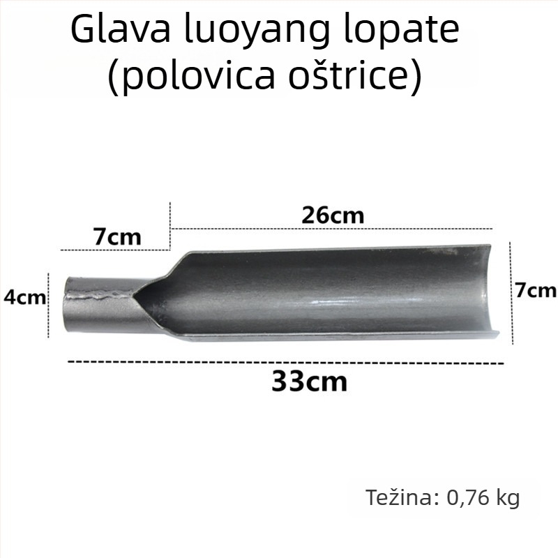 Luoyang lopata za vrt – alat za vanjsko kopanje rupa, vađenje tla i pripremu sadnica