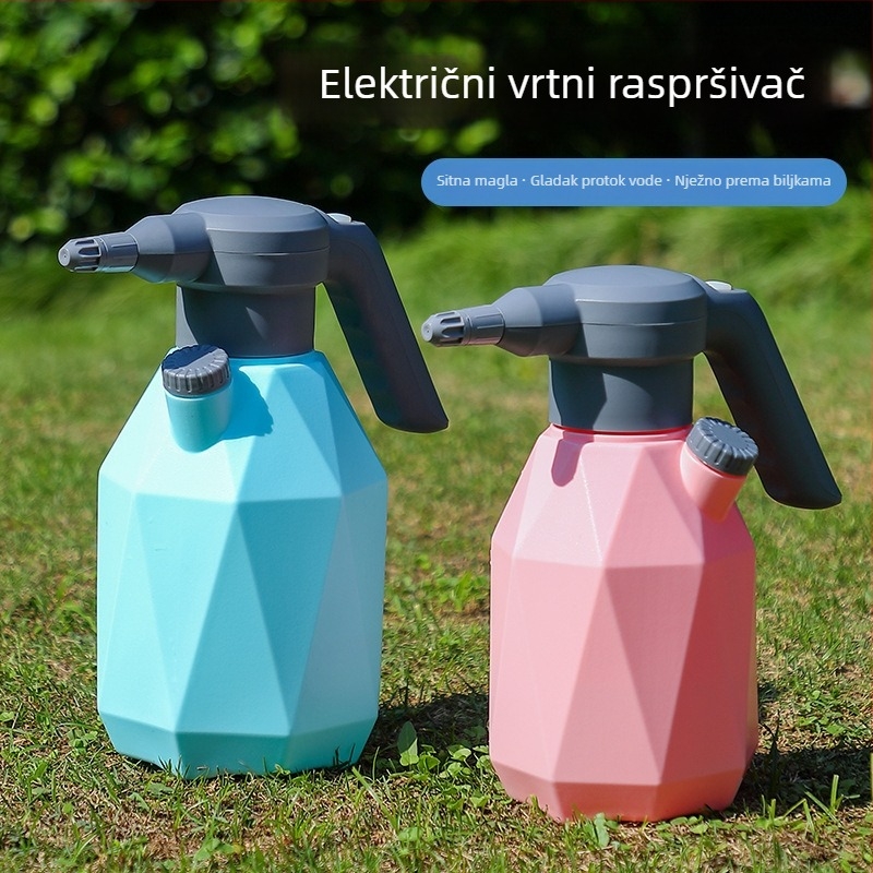 Električna kanica za zalijevanje s atomizirajućim mlazom za kućno vrtlarenje — punjivi raspršivač za zalijevanje biljaka, dezinfekciju i čišćenje (kompaktan)