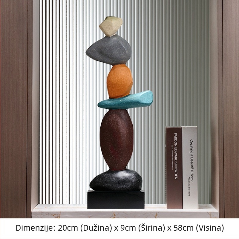 Dekorativna vaza od smole s motivom Welcome Pine – kineski stil, ukras za ulazni prostor za dnevni boravak