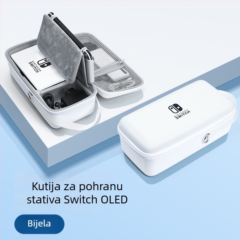 Nintendo Switch torbica za pohranu EVA+PU; kompatibilna s Switch, Switch OLED i Switch Lite; model: Switch; težina 450,5 g