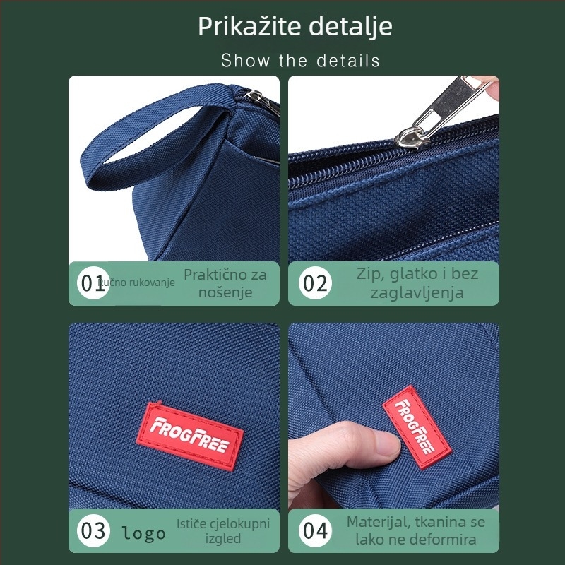 Torba za olovke velikog kapaciteta i kutija za školske potrepštine, korejski stil, Oxford materijal, univerzalno, za učenike osnovne i srednje škole