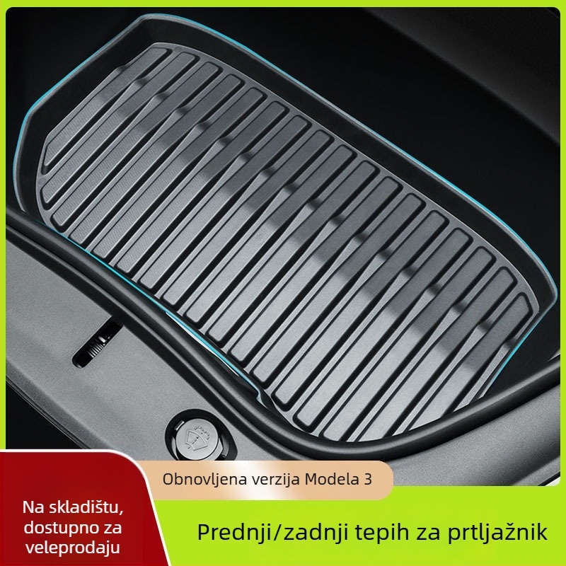 Prednja podloga za prtljažnik za Tesla Model 3/Y – puna pokrivenost, TPE materijal, klasa 92, Guangzhou Mingshi