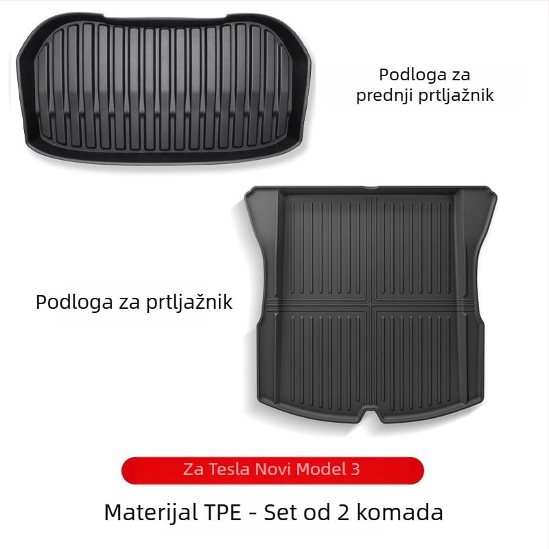 Prednja podloga za prtljažnik za Tesla Model 3/Y – puna pokrivenost, TPE materijal, klasa 92, Guangzhou Mingshi