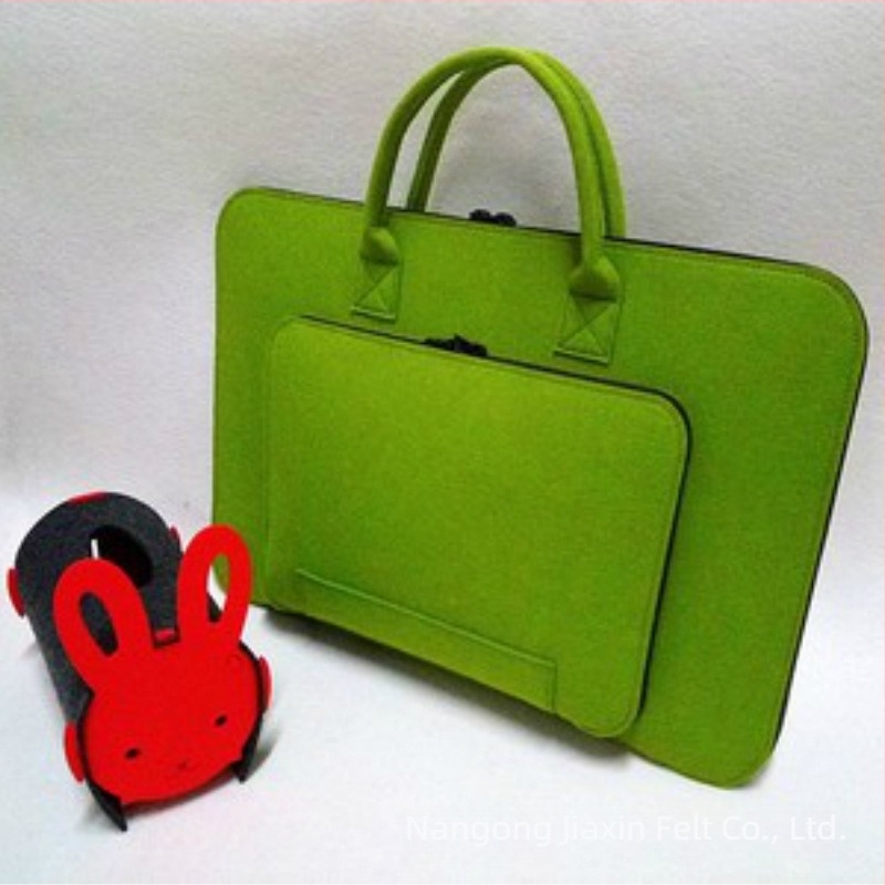 Filc torba za prijenosno računalo s zatvaračem, poliesterska podstava, prilagodljiv model, otpornost na habanje i potres