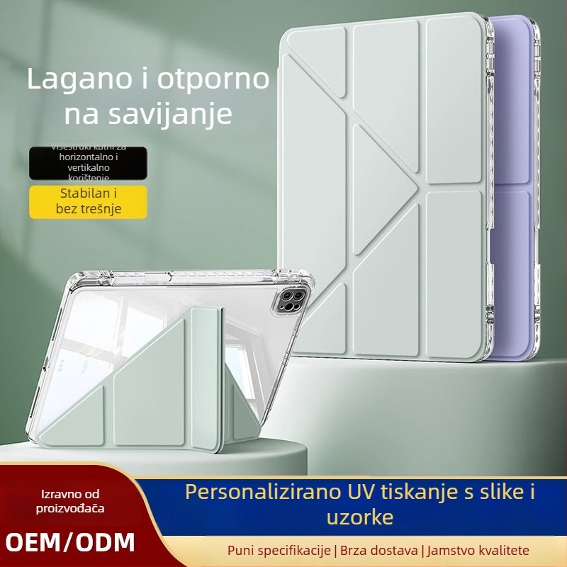 Prozirni akrilni zaštitni kućište za iPad 11, Air 6/5 i Air 13, 10. generacija, Y-stalak