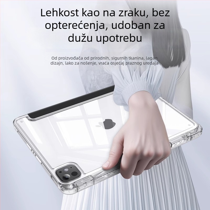 Prozirni akrilni zaštitni kućište za iPad 11, Air 6/5 i Air 13, 10. generacija, Y-stalak