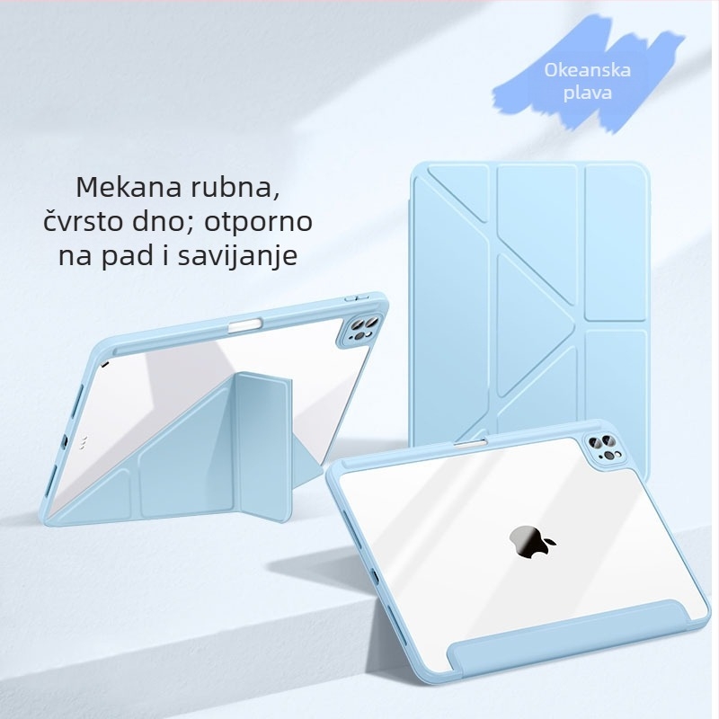 Prozirni akrilni zaštitni kućište za iPad 11, Air 6/5 i Air 13, 10. generacija, Y-stalak