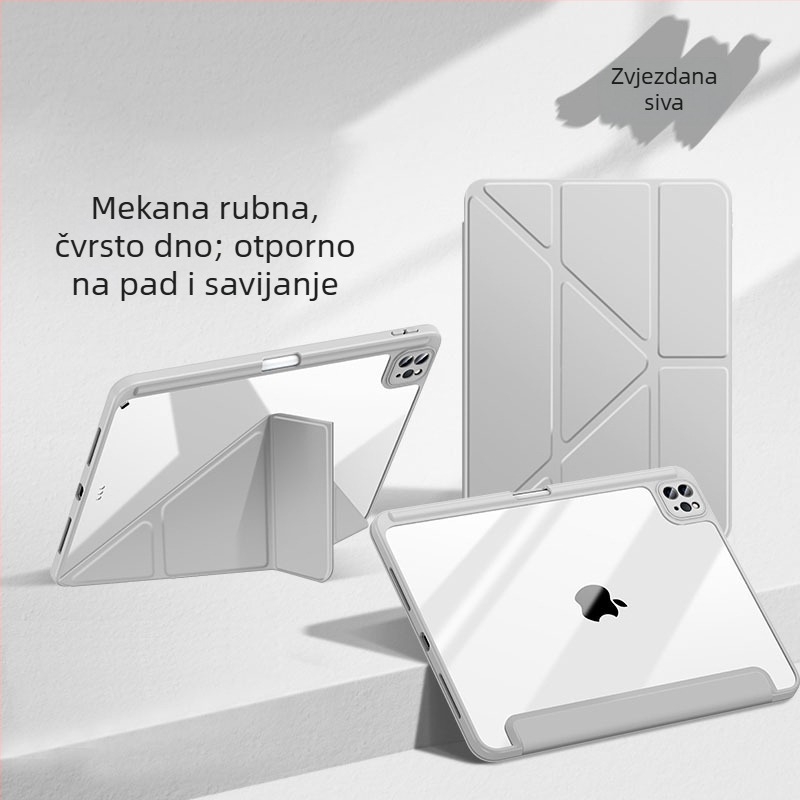 Prozirni akrilni zaštitni kućište za iPad 11, Air 6/5 i Air 13, 10. generacija, Y-stalak