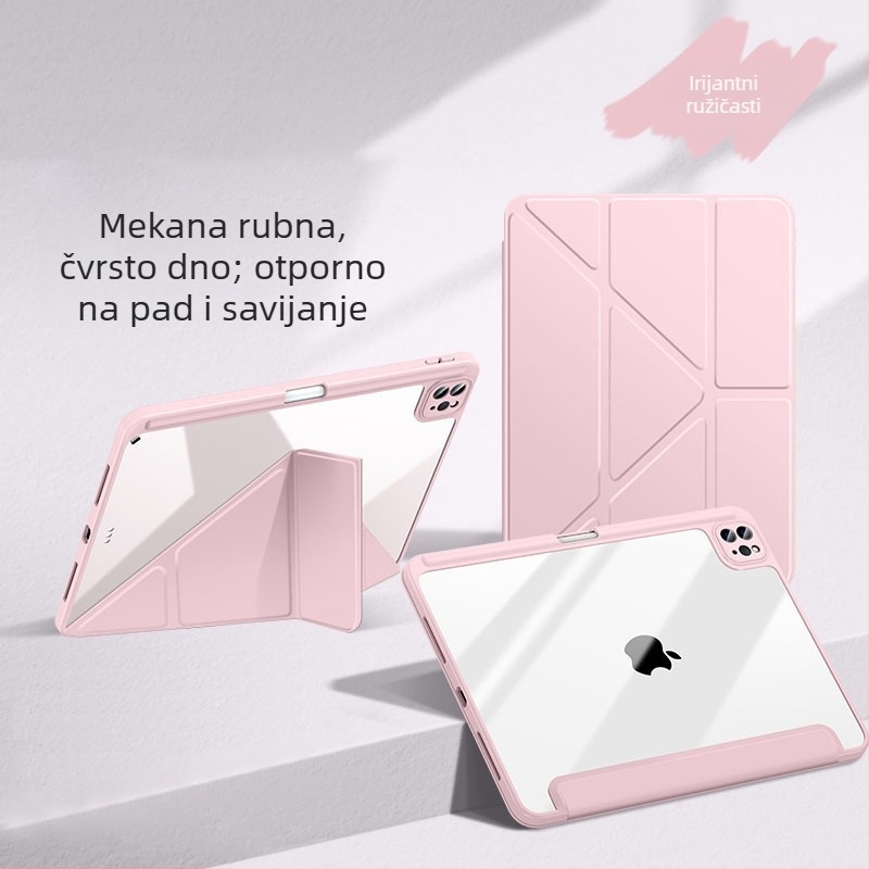 Prozirni akrilni zaštitni kućište za iPad 11, Air 6/5 i Air 13, 10. generacija, Y-stalak