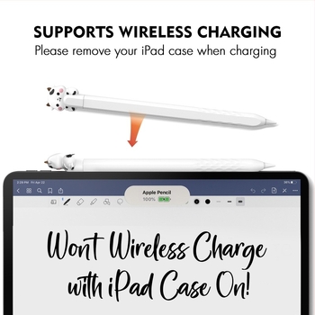 AhaStyle Zaštitni omotač za Apple Pencil — silikon, crtani stil, kompatibilan s Pro/2/1, otpornost na habanje, toplim pritiskanjem proizvedeno