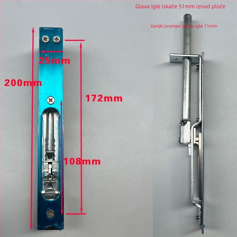 Brava za vrata s leptir mehanizmom od željeza, za kućnu uporabu