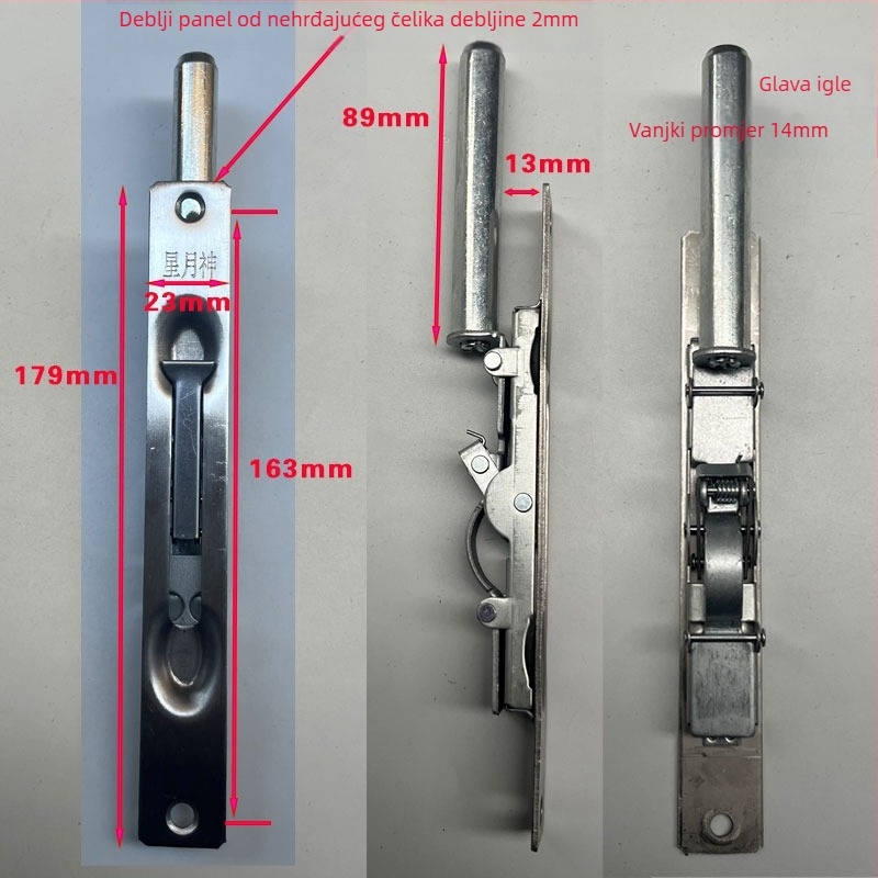 Brava za vrata s leptir mehanizmom od željeza, za kućnu uporabu