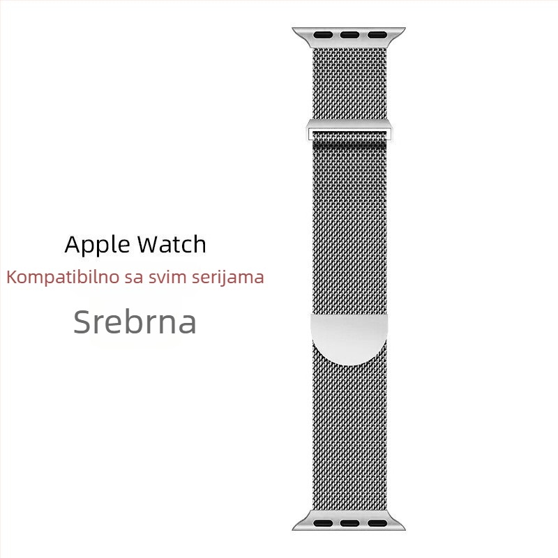 Milanese metalna narukvica za Apple Watch S11, dvodijelna