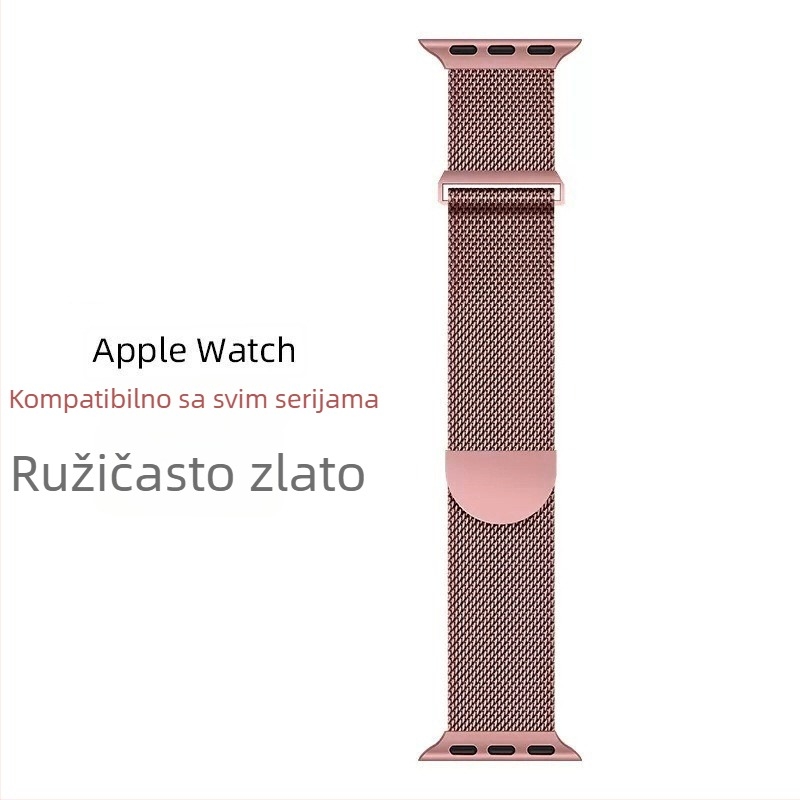 Milanese metalna narukvica za Apple Watch S11, dvodijelna