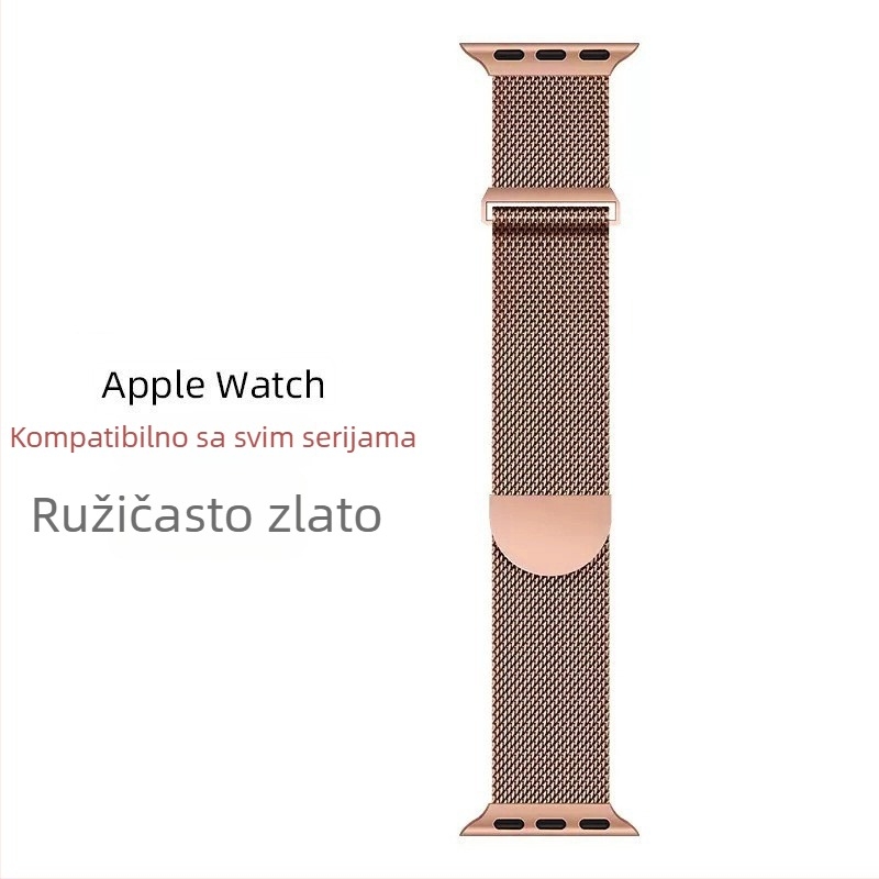 Milanese metalna narukvica za Apple Watch S11, dvodijelna