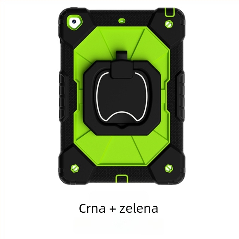Silikonska zaštitna torbica s rotirajućim stalkom za iPad Pro 11 (2025), otporna na padove, s naramenicom; kompatibilna s iPad Air 7/6/4/5 (9,7 inča)