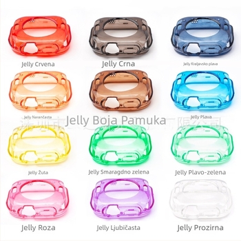 Prozirno TPU kućište za remen Apple Watch Glacier Jelly, kompatibilno s Apple Watch Series 8/Ultra/SE/7/6/5