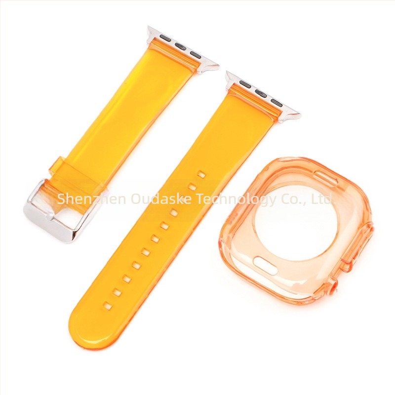 Prozirno TPU kućište za remen Apple Watch Glacier Jelly, kompatibilno s Apple Watch Series 8/Ultra/SE/7/6/5