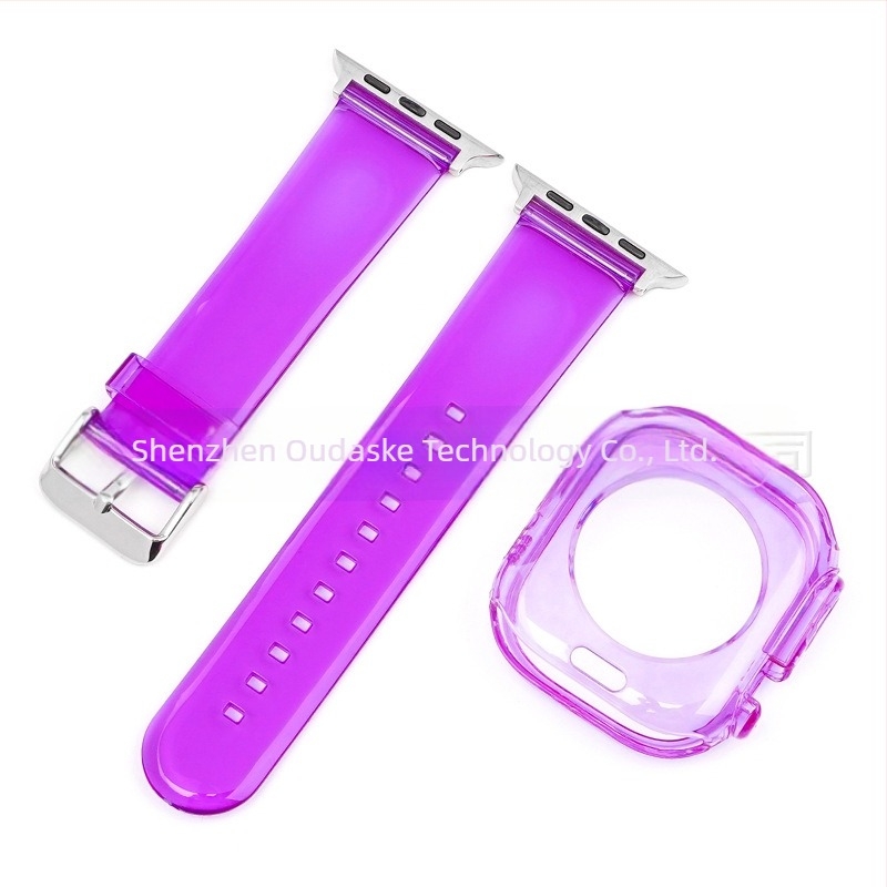 Prozirno TPU kućište za remen Apple Watch Glacier Jelly, kompatibilno s Apple Watch Series 8/Ultra/SE/7/6/5
