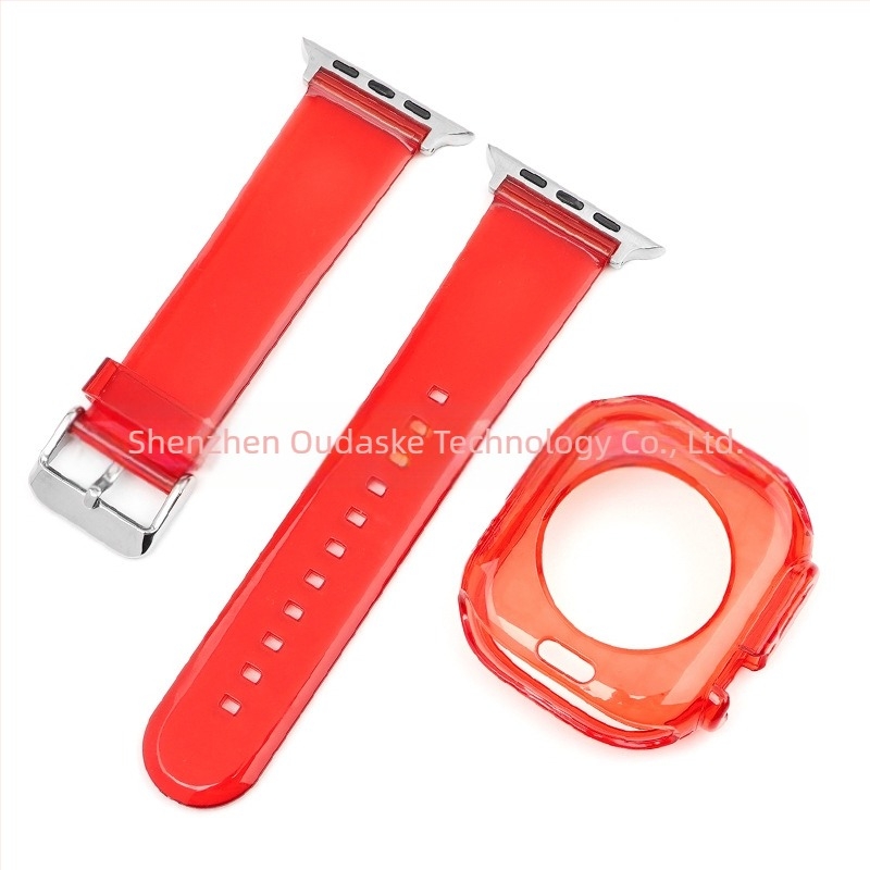 Prozirno TPU kućište za remen Apple Watch Glacier Jelly, kompatibilno s Apple Watch Series 8/Ultra/SE/7/6/5