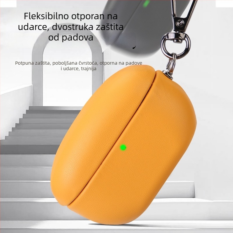 Futrola za WF-1000XM5 Bluetooth slušalice – umjetna koža, potpuno pokriće, ručna izrada, podržana prilagodba