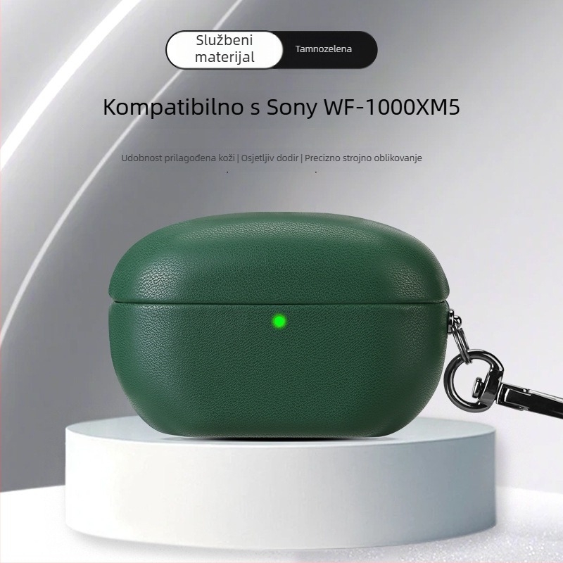 Futrola za WF-1000XM5 Bluetooth slušalice – umjetna koža, potpuno pokriće, ručna izrada, podržana prilagodba