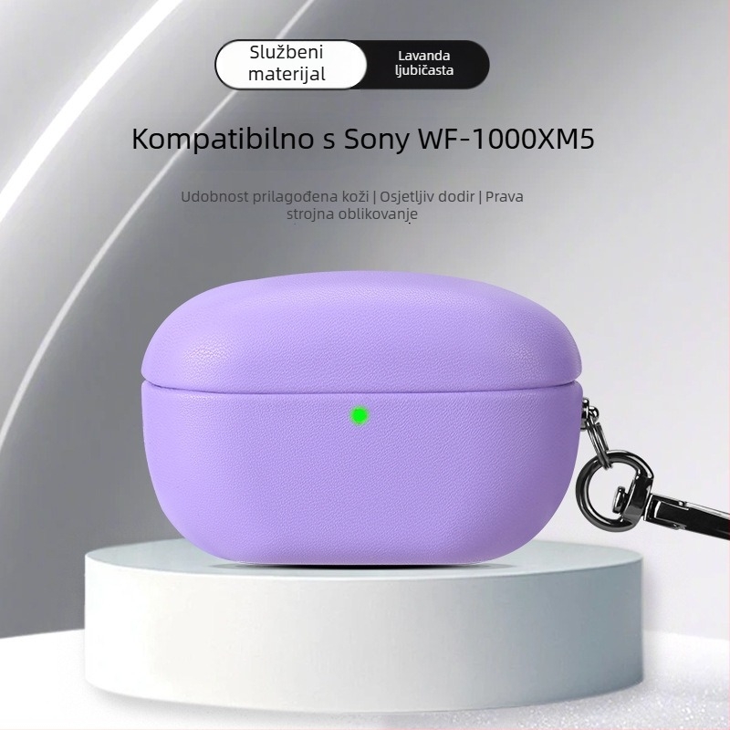Futrola za WF-1000XM5 Bluetooth slušalice – umjetna koža, potpuno pokriće, ručna izrada, podržana prilagodba