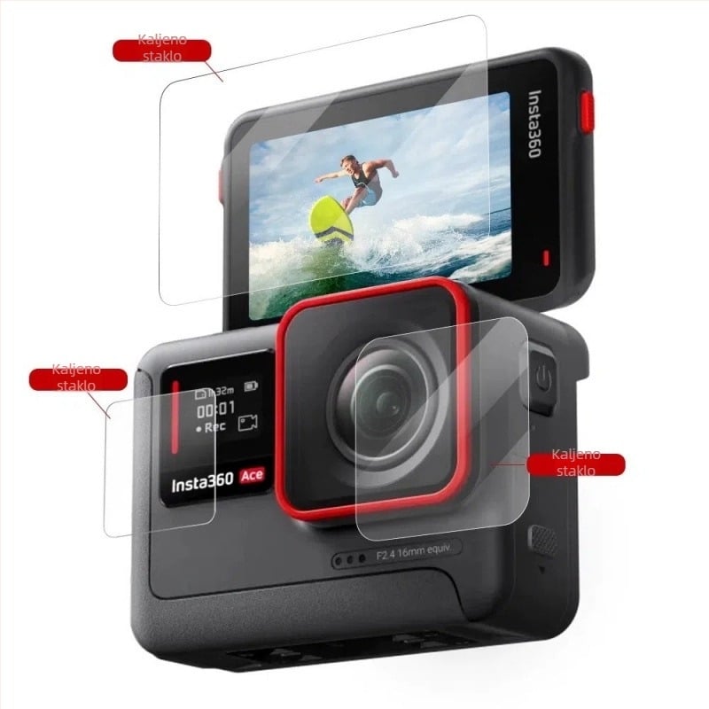Dodatna oprema za kameru Insta360 Ace Pro 2 – kaiš za glavu, kaiš za prsa, klip za ruksak, nosač za motocikl