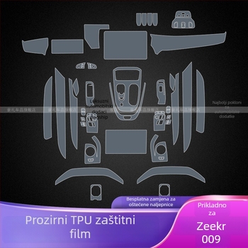 PET zaštitni film za zaslon središnje upravljačke ploče, universalno kompatibilan, otporno na visoke i niske temperature, Luxury Gift