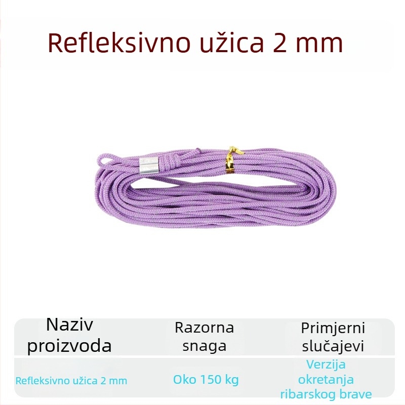 Užad za žive ribe – pleteni užad ojačan čeličnim kablom, DIY dodatak