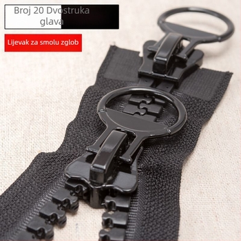 Puller za zip za cipele, dvostrani dizajn, najlon dodatak, marka Unique, pogodan za druge zipove