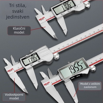 Elektronički Vernier mjerač s digitalnim zaslonom – visoka preciznost, industrijska klasa, za kućnu upotrebu