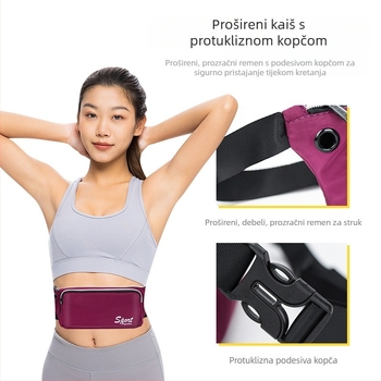 Muška pojasna torba – vodootporno Oxford platno, cross-body pojas, gradski minimalistički stil, jednobojni uzorak