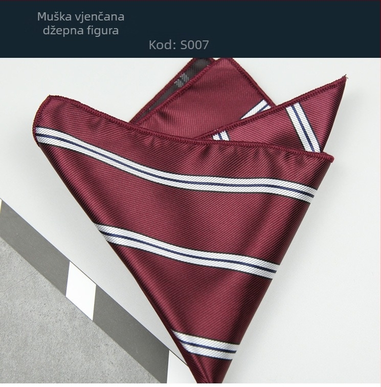Džepna ručnik za odijelo: poliesterske niti, administrativni stil, jacquard obrada, za muškarce, zima 2022.