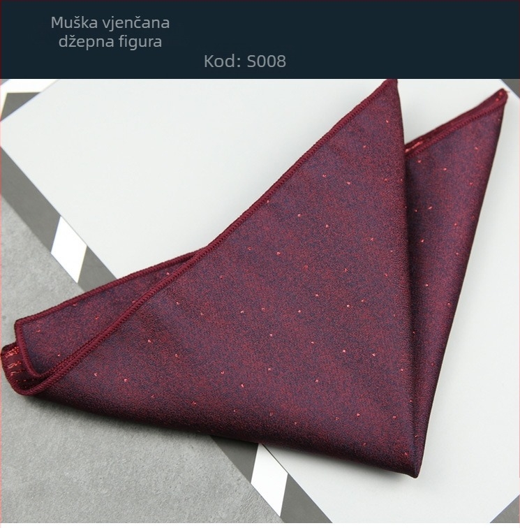 Džepna ručnik za odijelo: poliesterske niti, administrativni stil, jacquard obrada, za muškarce, zima 2022.