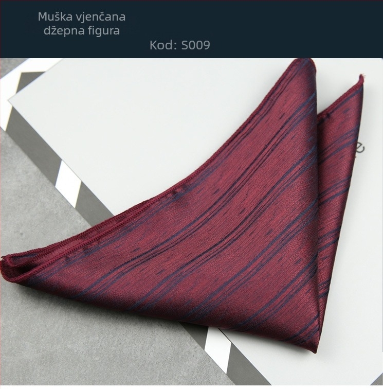 Džepna ručnik za odijelo: poliesterske niti, administrativni stil, jacquard obrada, za muškarce, zima 2022.