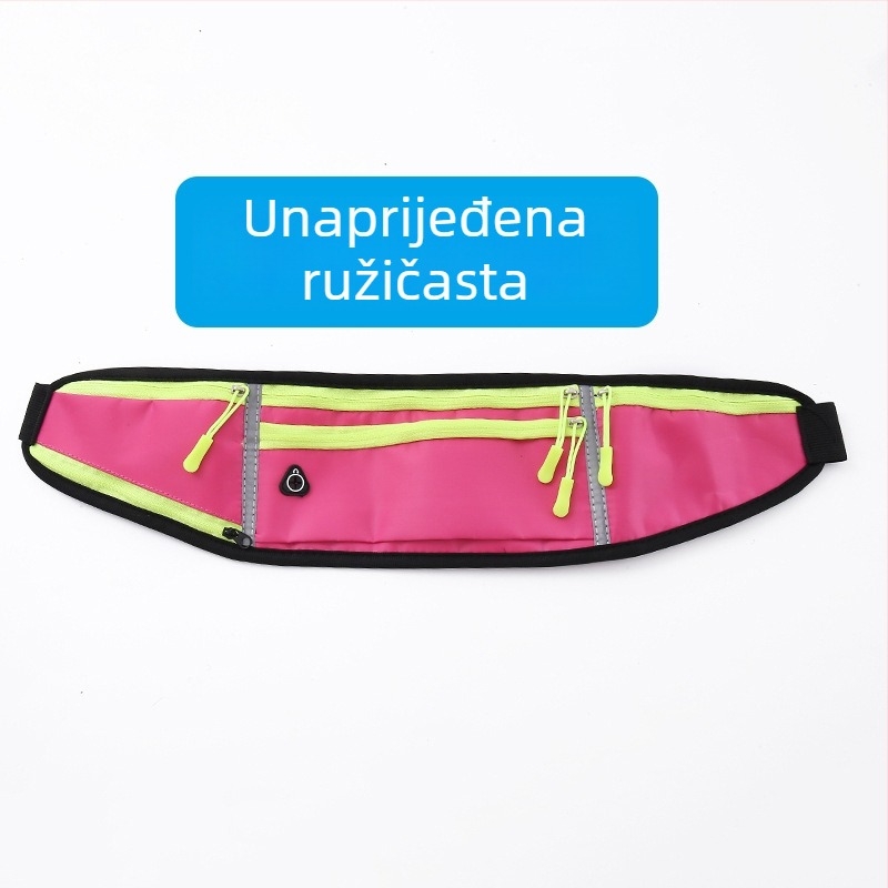 Ciklistička torbica za struk - unisex, vodootporna najlon sport torba s držačem za bocu vode, ultra lagana, za aktivnosti na otvorenom (Najlon; Vodootporan; Ultra lagan; Držač za bocu; Unisex)