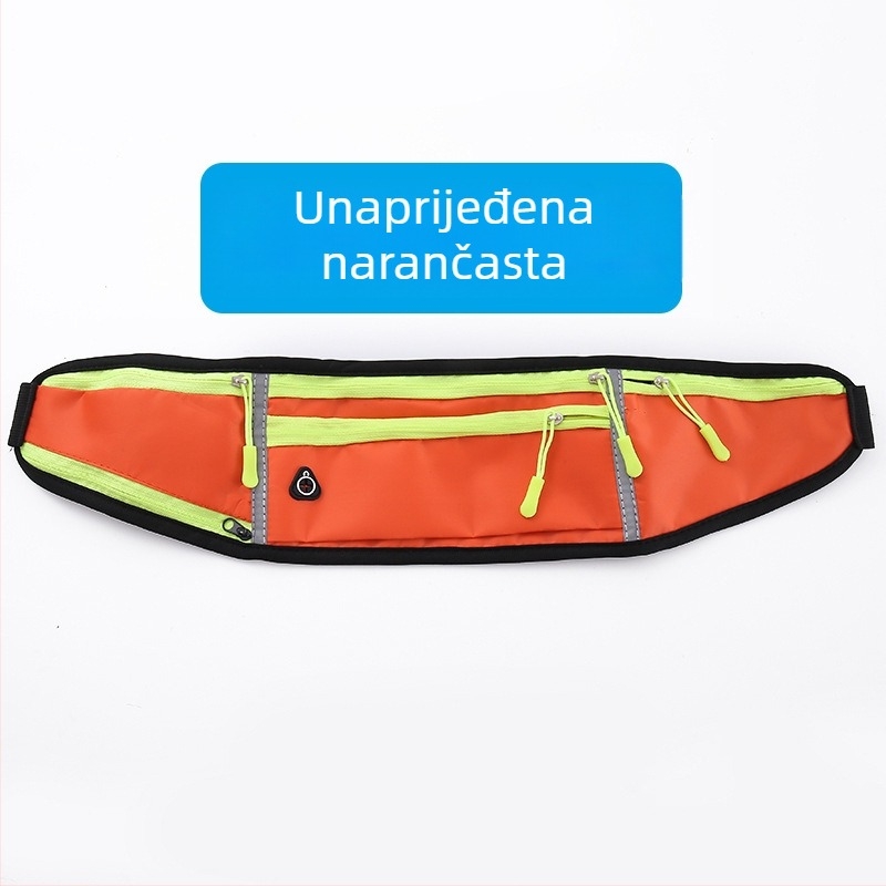 Ciklistička torbica za struk - unisex, vodootporna najlon sport torba s držačem za bocu vode, ultra lagana, za aktivnosti na otvorenom (Najlon; Vodootporan; Ultra lagan; Držač za bocu; Unisex)