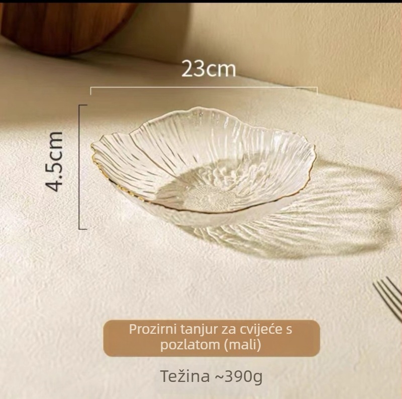 Staklena posuda za voće za dnevni boravak na stolu za kavu, SENHE, nordijski stil, gravirani uzorak, proljeće 2013, vrhunska kvaliteta