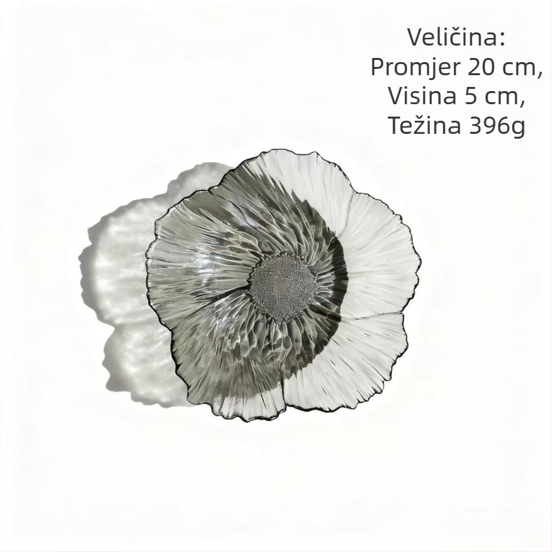 Staklena posuda za voće za dnevni boravak na stolu za kavu, SENHE, nordijski stil, gravirani uzorak, proljeće 2013, vrhunska kvaliteta