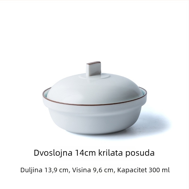 Porcelanska jušna zdjela u japanskom stilu, okruglog oblika, kompatibilna s mikrovalnom, ispis logotipa i prilagodba
